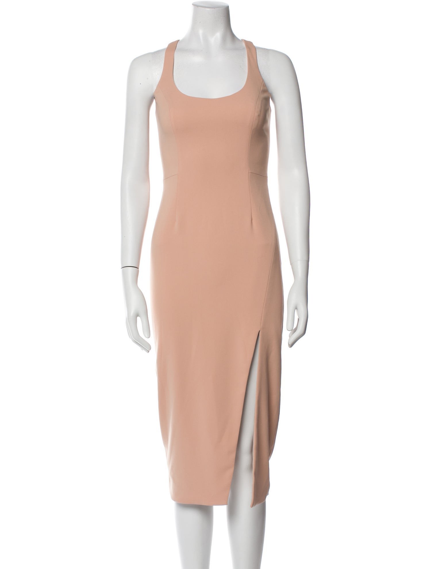 Jay Godfrey Scoop Neck Midi Length Dress