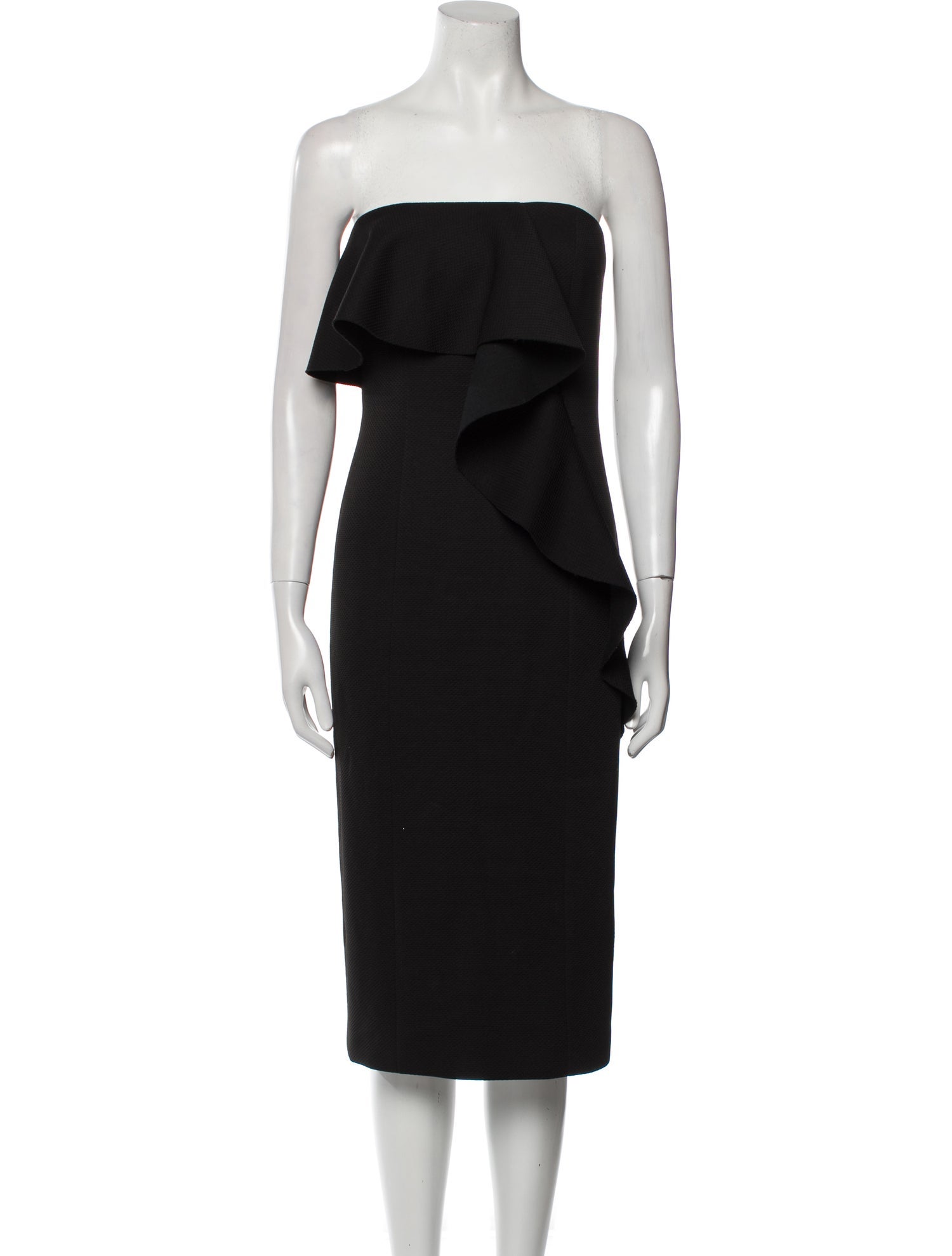 Jay Godfrey Strapless Knee-Length Dress