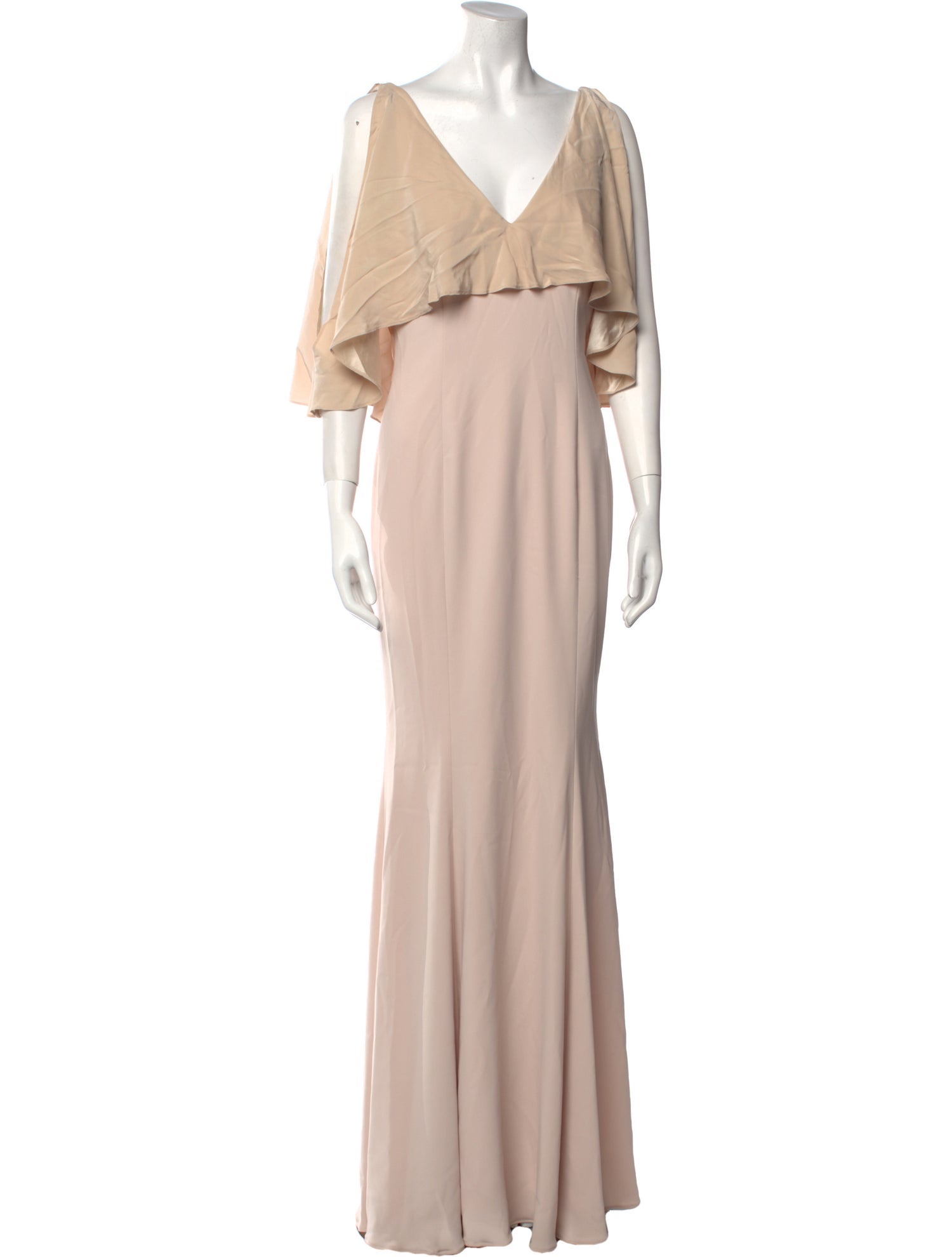 Jay Godfrey V-Neck Long Dress