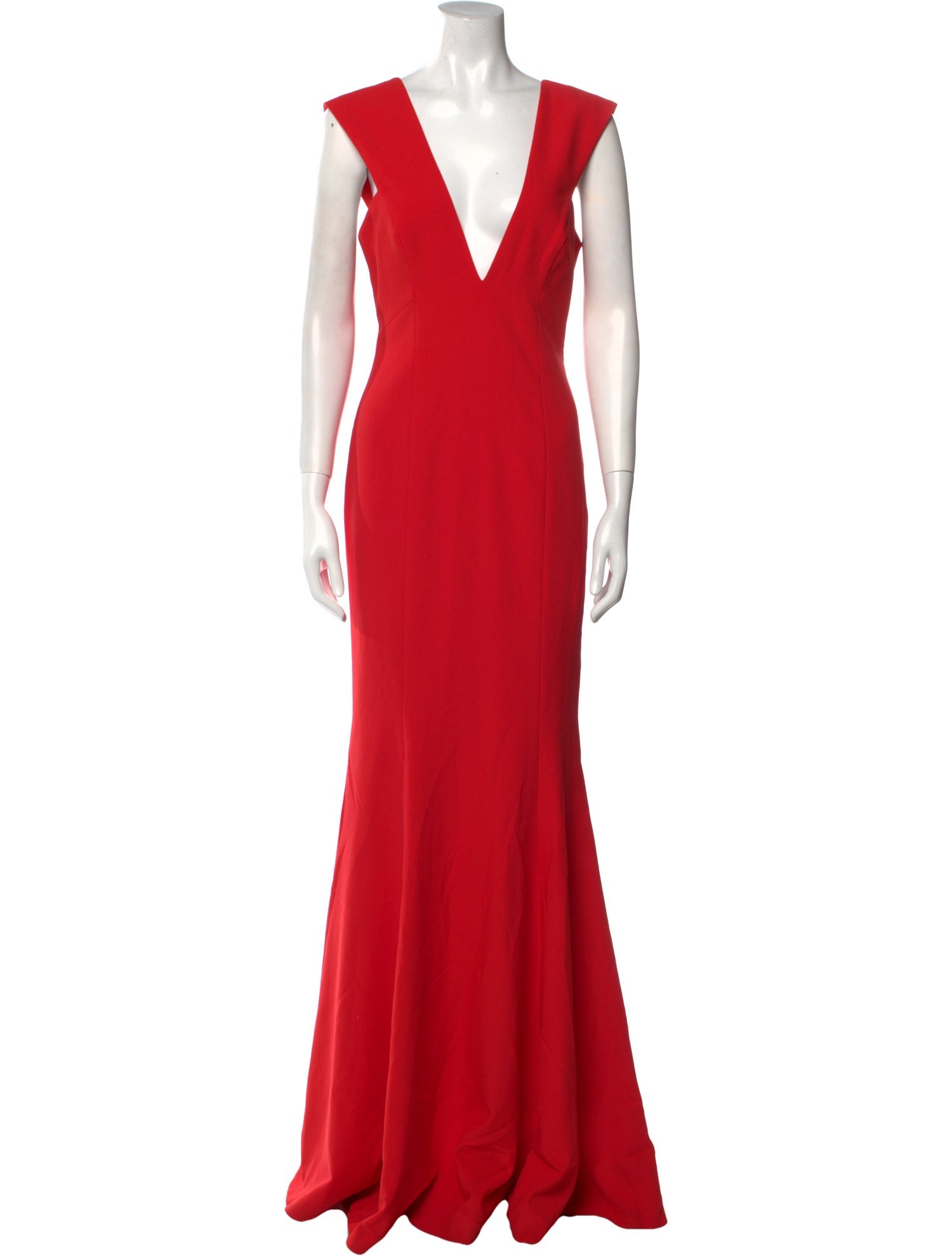 Jay Godfrey V-Neck Long Dress