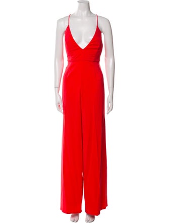 Jay Godfrey V-Neck Jumpsuit