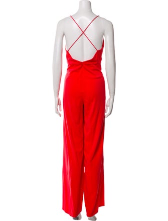 Jay Godfrey V-Neck Jumpsuit