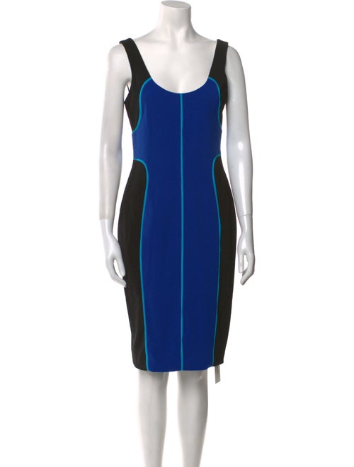 Jay Godfrey Colorblock Pattern Knee-Length Dress