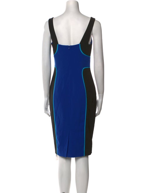 Jay Godfrey Colorblock Pattern Knee-Length Dress