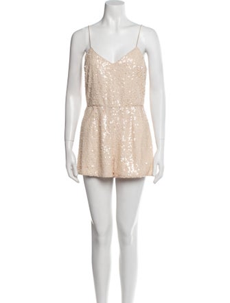 Jay Godfrey V-Neck Romper