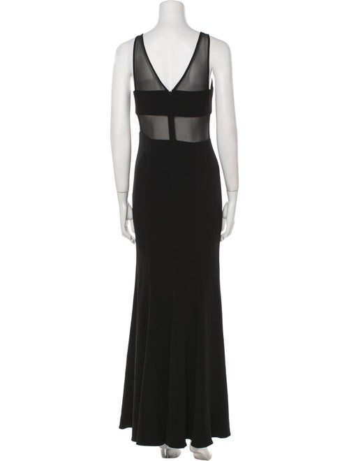 Jay Godfrey V-Neck Long Dress