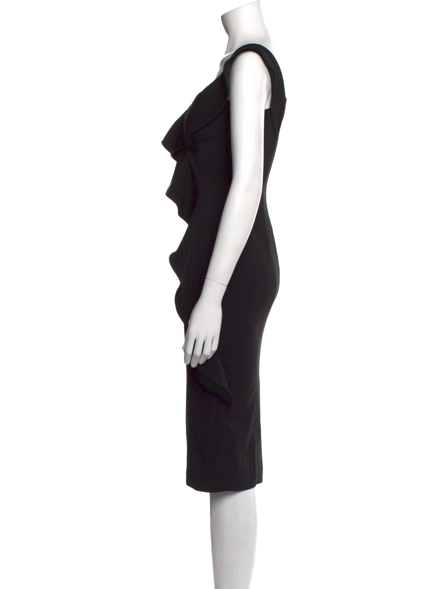 Jay Godfrey V-Neck Knee-Length Dress