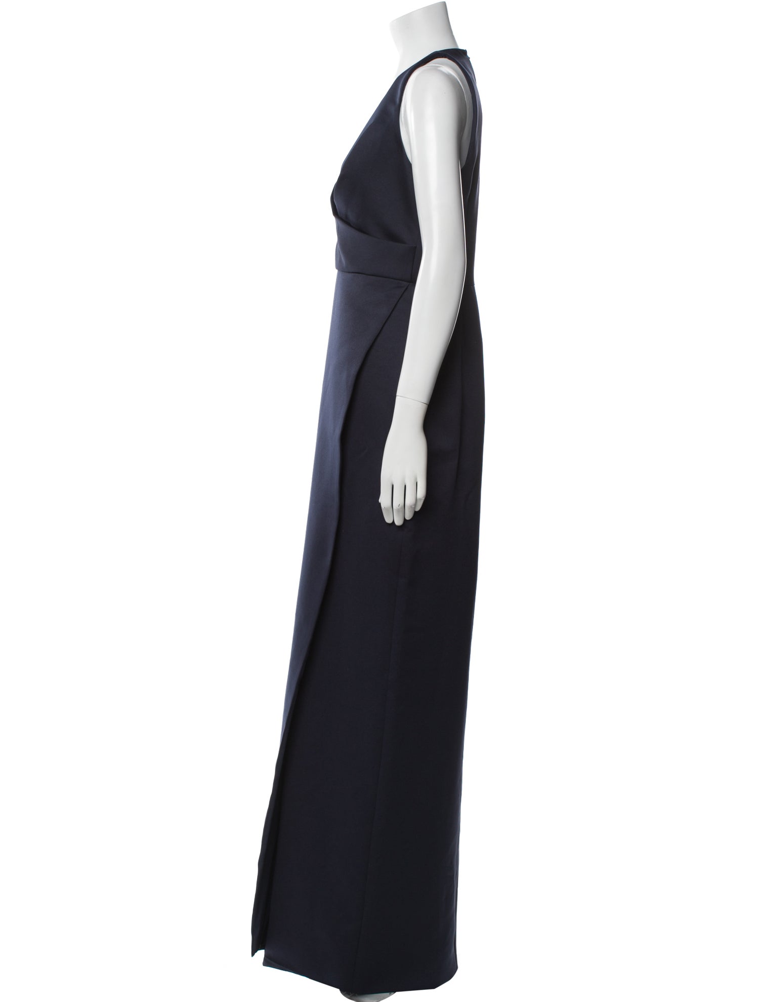 Jay Godfrey V-Neck Long Dress