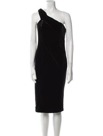 Jay Godfrey One-Shoulder Knee-Length Dress