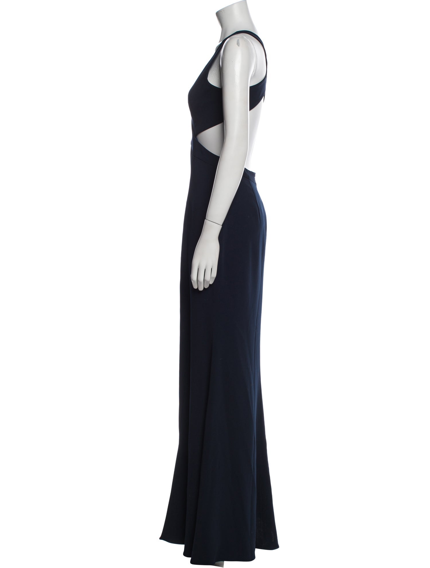 Jay Godfrey V-Neck Long Dress