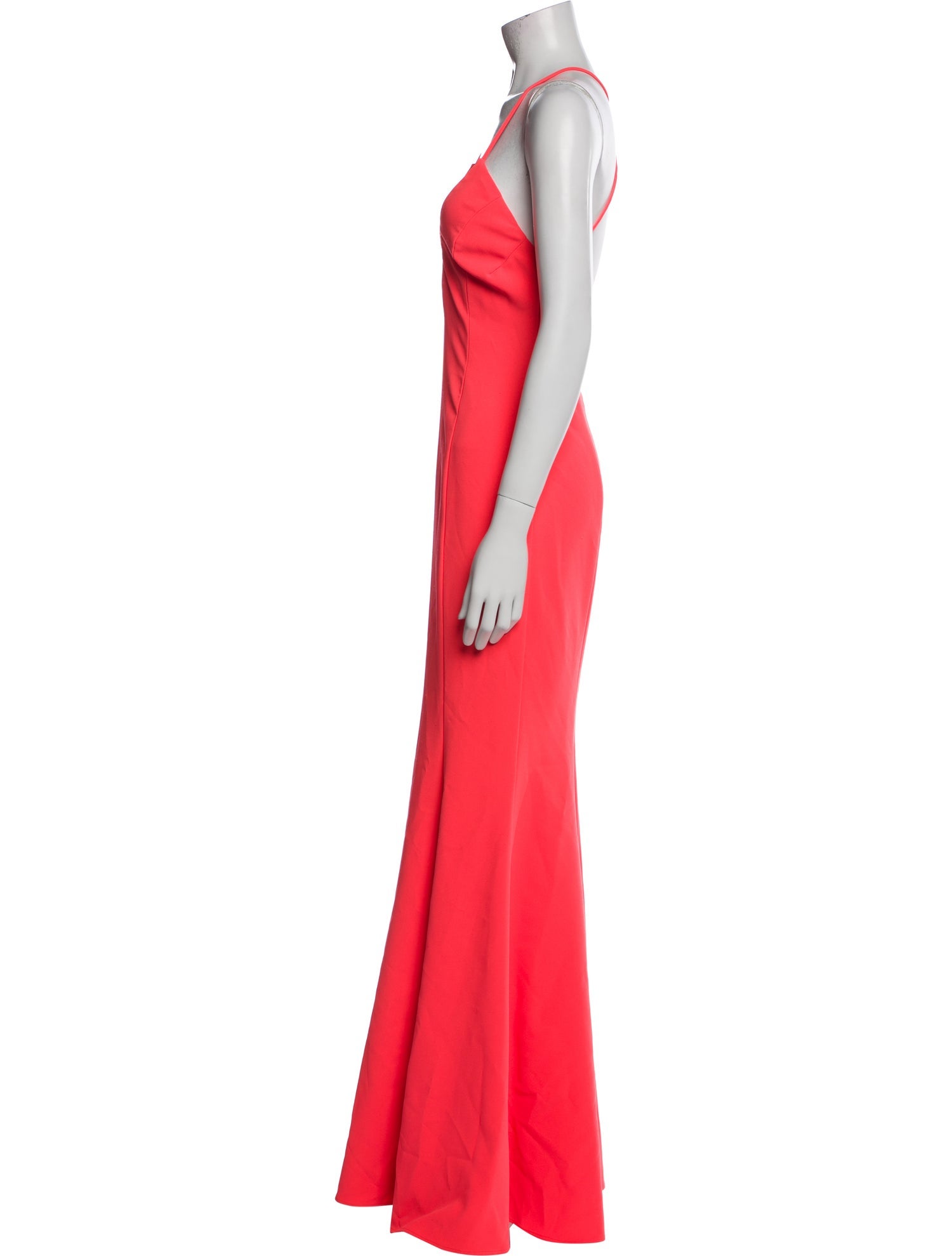 Jay Godfrey V-Neck Long Dress