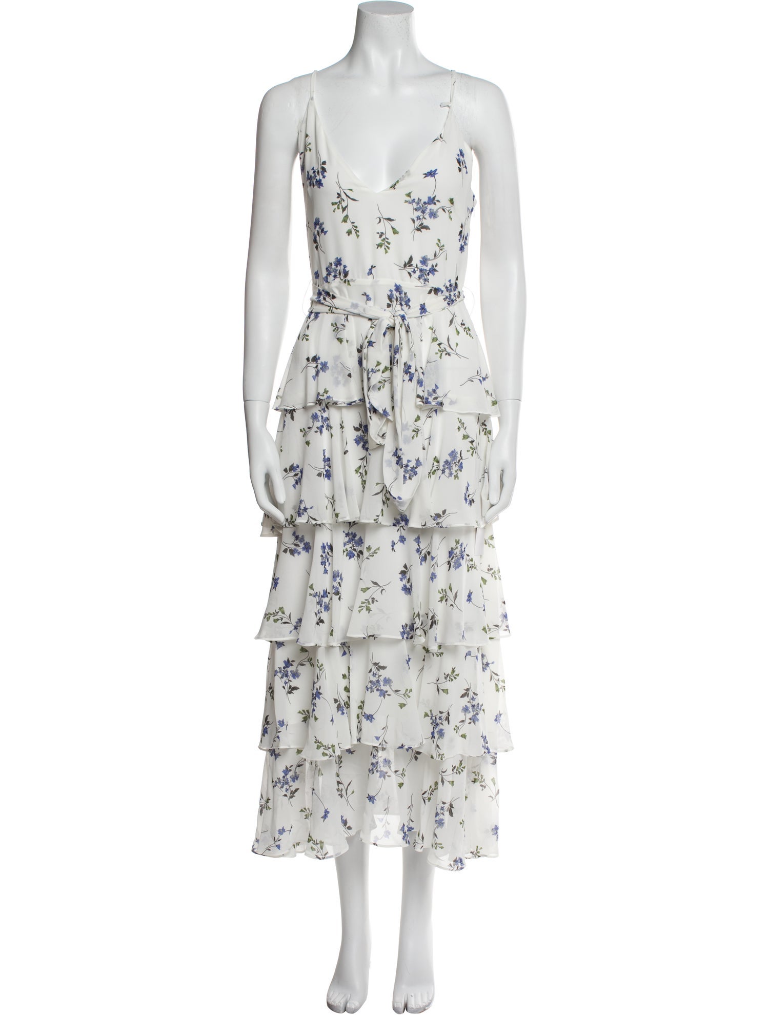 Jay Godfrey Floral Print Long Dress