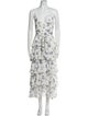 Jay Godfrey Floral Print Long Dress