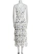 Jay Godfrey Floral Print Long Dress