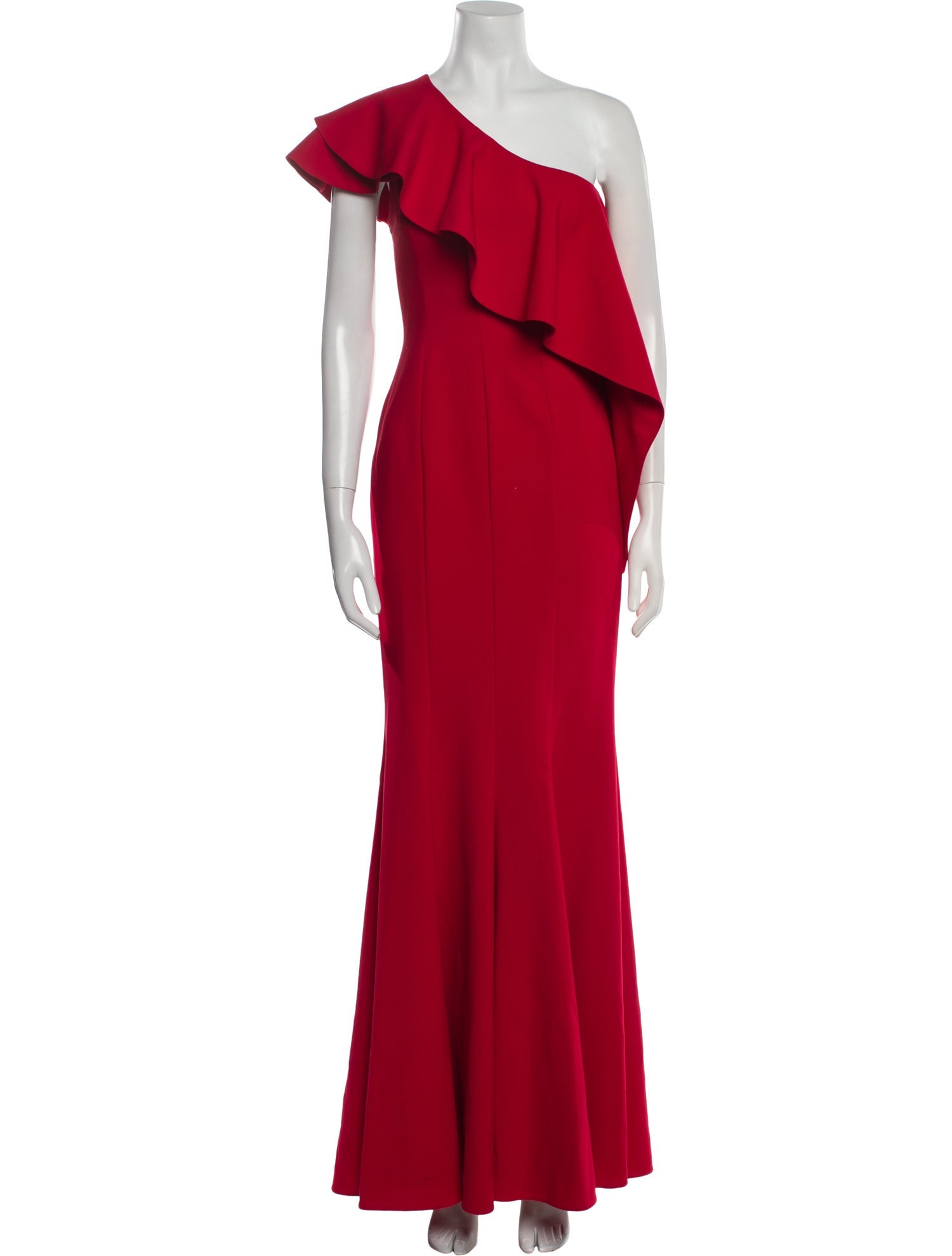 Jay Godfrey One-Shoulder Long Dress