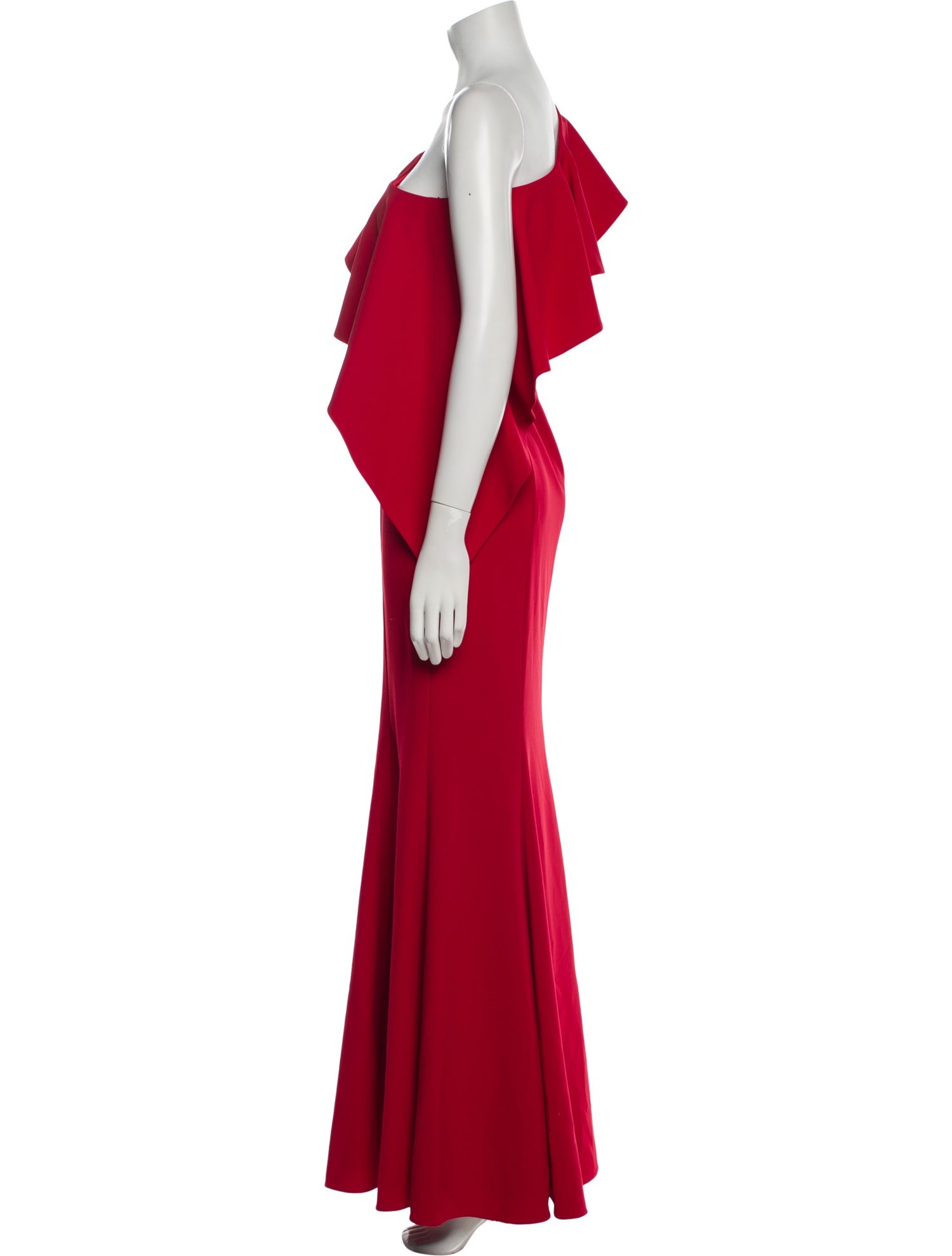 Jay Godfrey One-Shoulder Long Dress