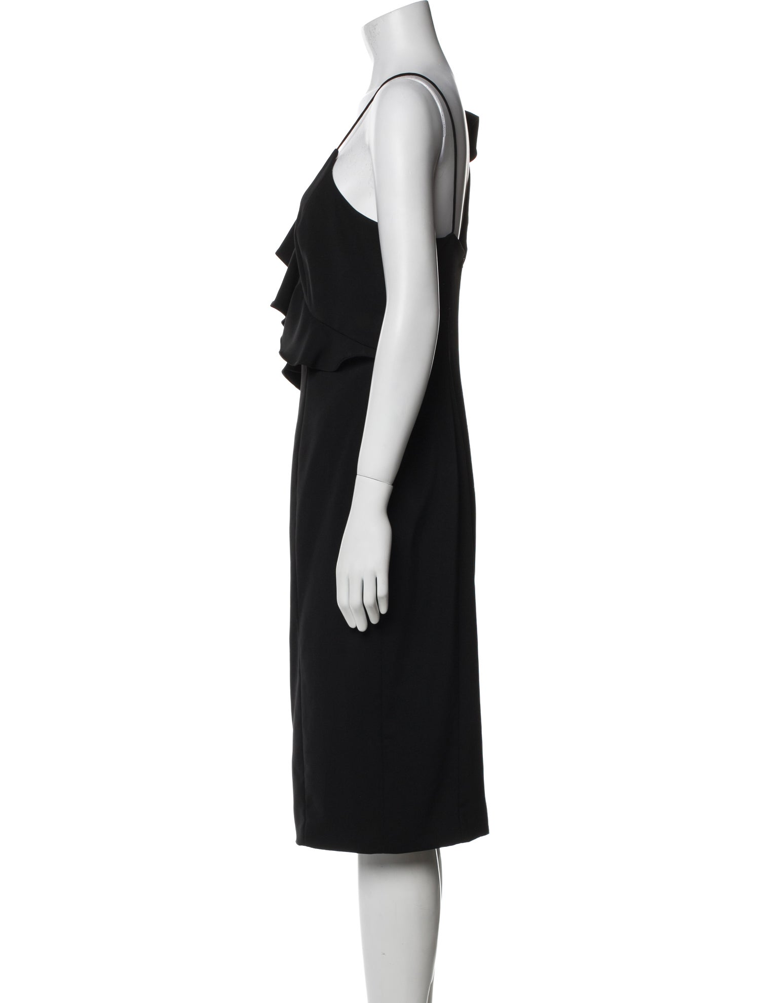 Jay Godfrey V-Neck Midi Length Dress