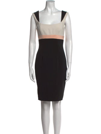 Jay Godfrey Colorblock Pattern Mini Dress