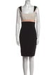Jay Godfrey Colorblock Pattern Mini Dress