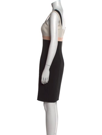 Jay Godfrey Colorblock Pattern Mini Dress