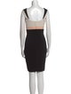 Jay Godfrey Colorblock Pattern Mini Dress