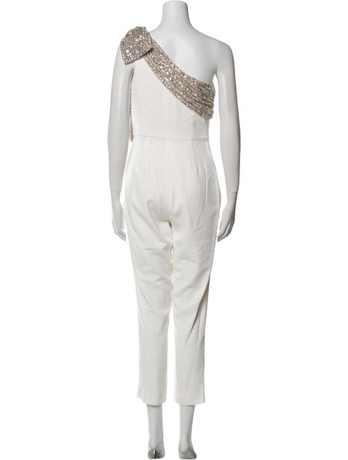 Jay Godfrey Wool One-Shoulder Jumpsuit