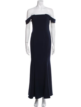 Jay Godfrey Off-The-Shoulder Long Dress
