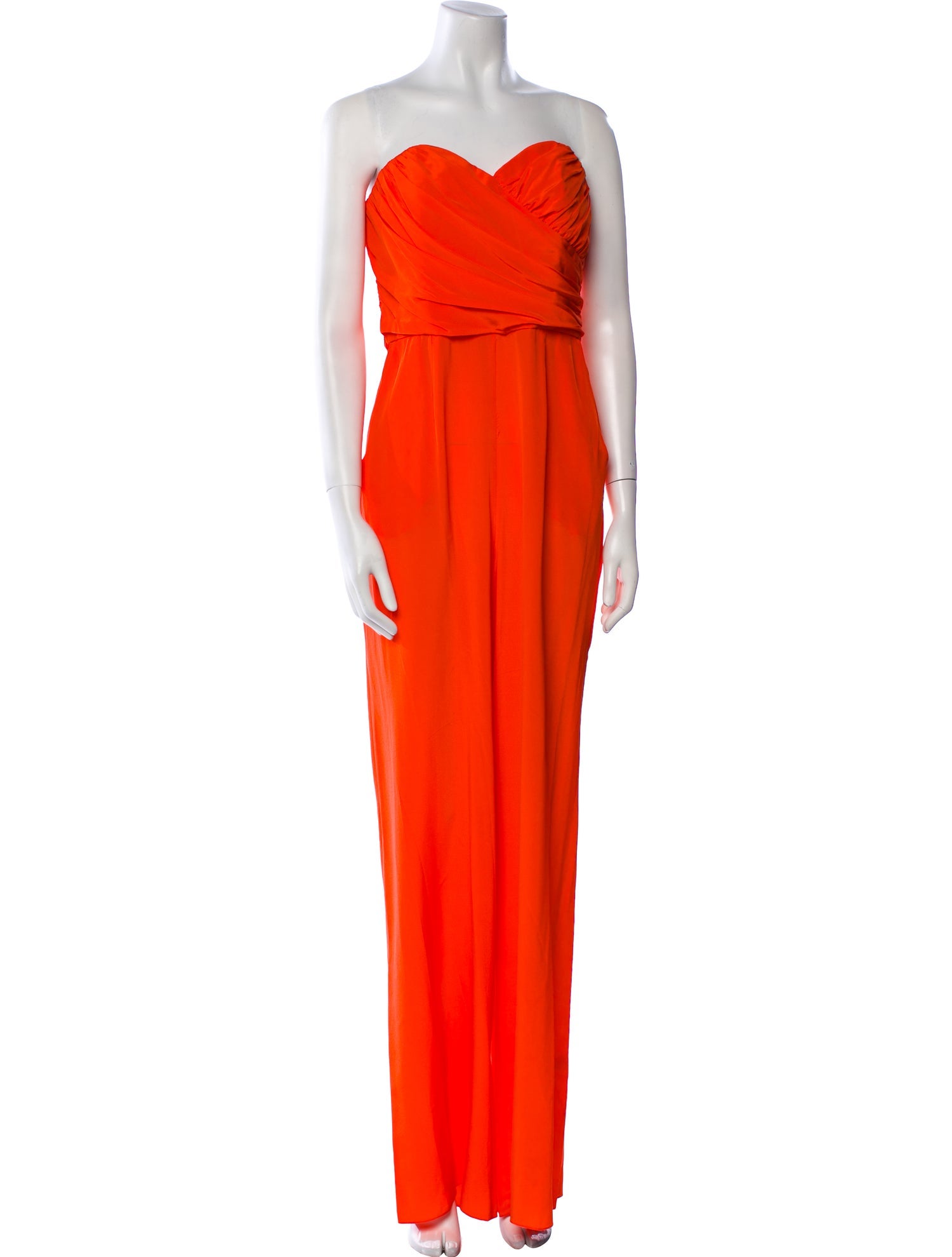 Jay Godfrey Silk Strapless Jumpsuit