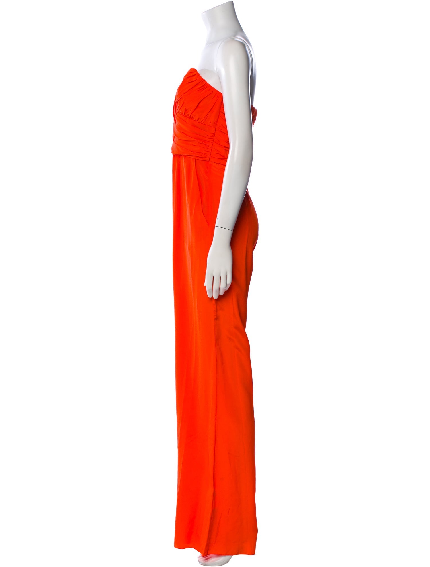Jay Godfrey Silk Strapless Jumpsuit