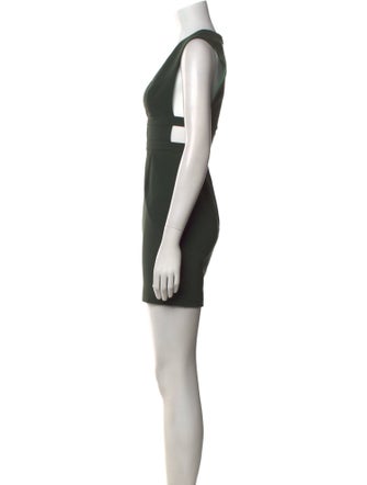 Jay Godfrey V-Neck Mini Dress