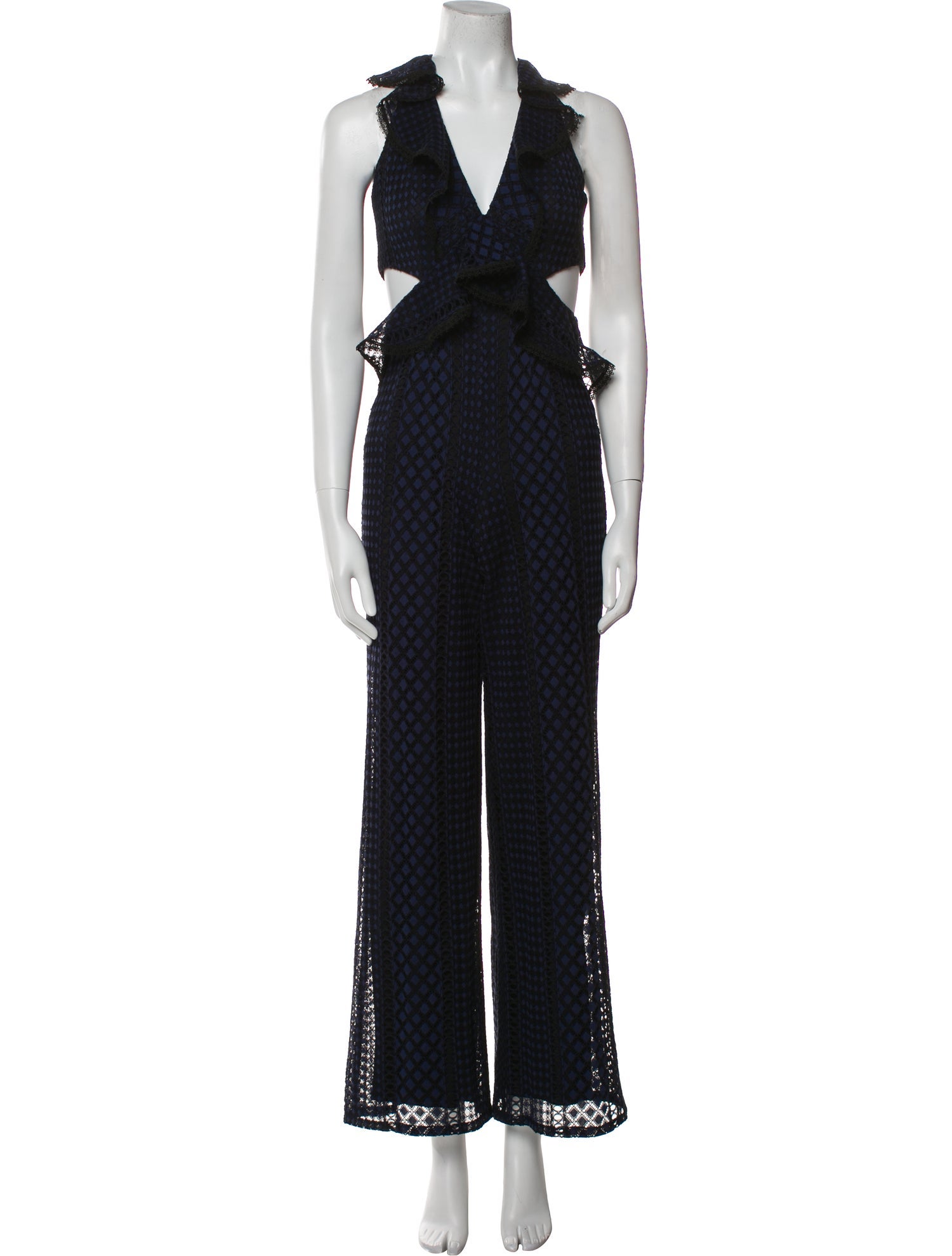 Jay Godfrey V-Neck Jumpsuit