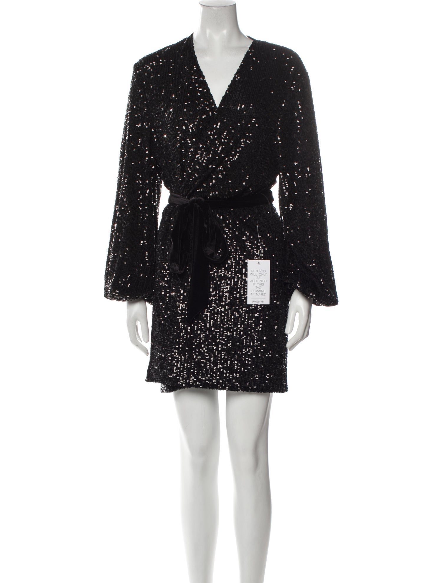 Jay Godfrey V-Neck Mini Dress w/ Tags