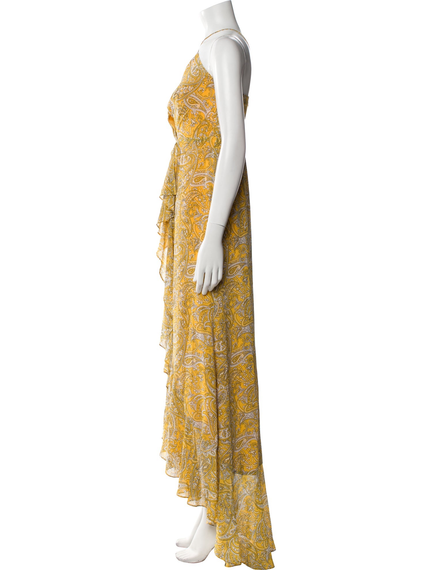 Jay Godfrey Paisley Print Long Dress