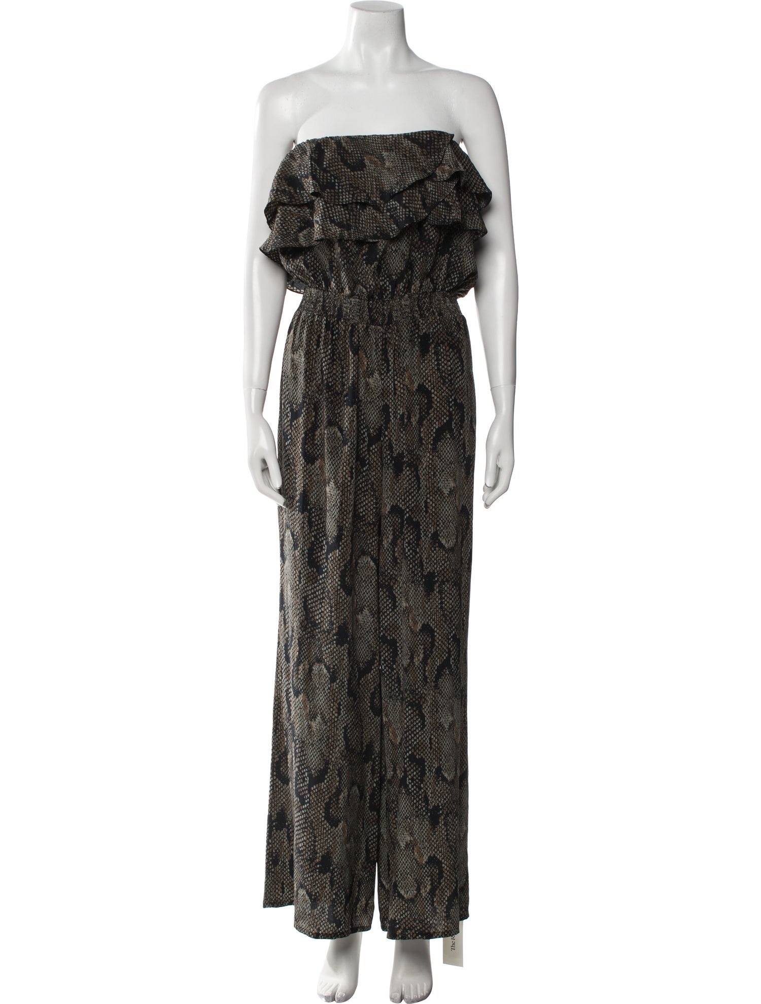 Jay Godfrey Silk Floral Print Jumpsuit