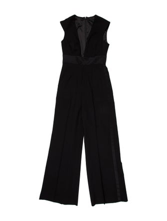 Jay Godfrey Plunge Neckline Jumpsuit