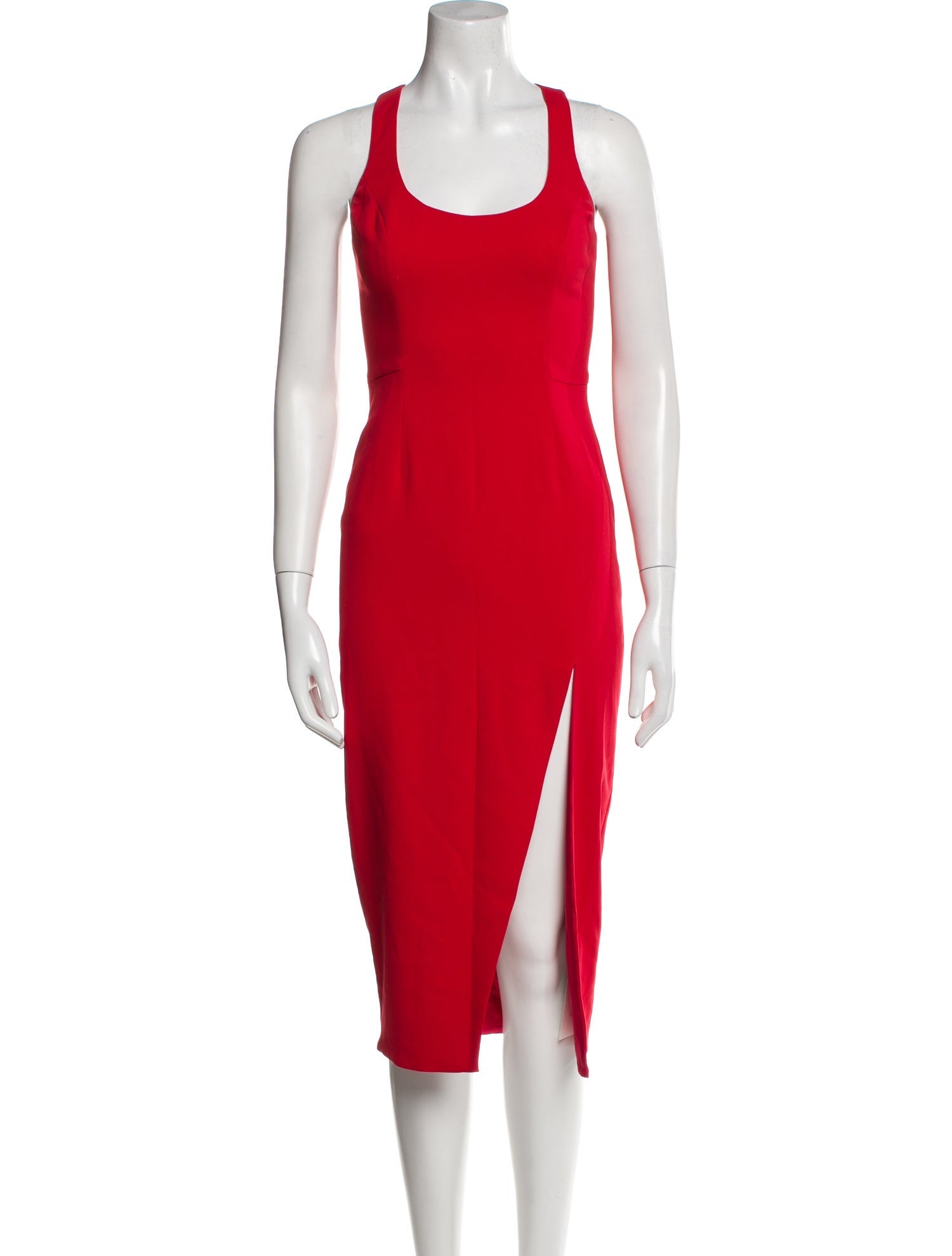 Jay Godfrey Scoop Neck Midi Length Dress