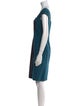 Jay Godfrey Colorblock Pattern Knee-Length Dress