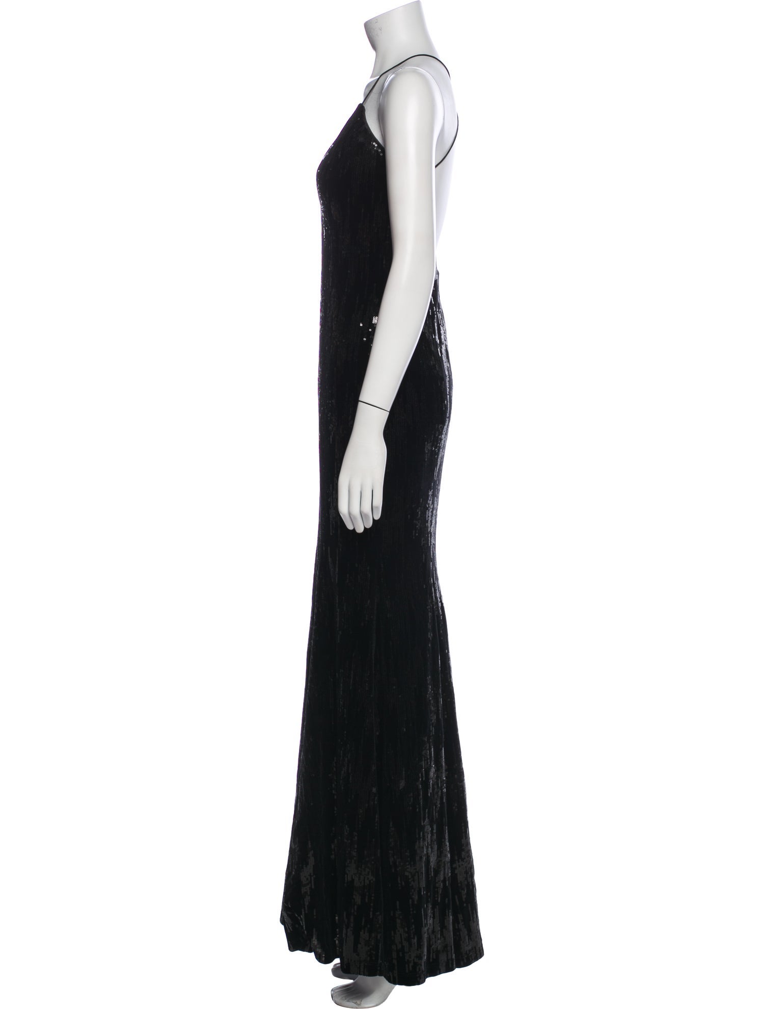 Jay Godfrey V-Neck Long Dress