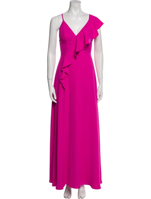 Jay Godfrey V-Neck Long Dress