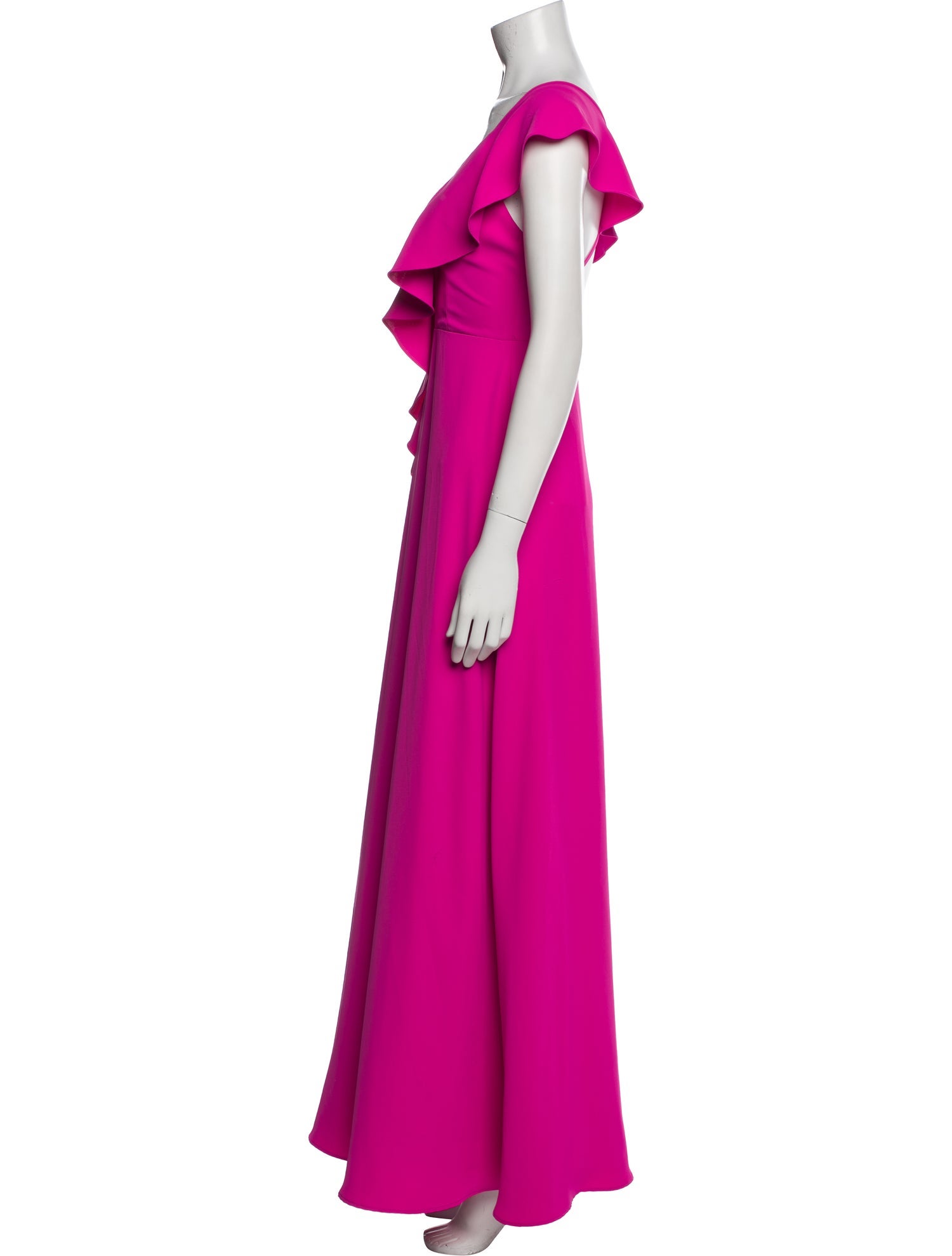 Jay Godfrey V-Neck Long Dress