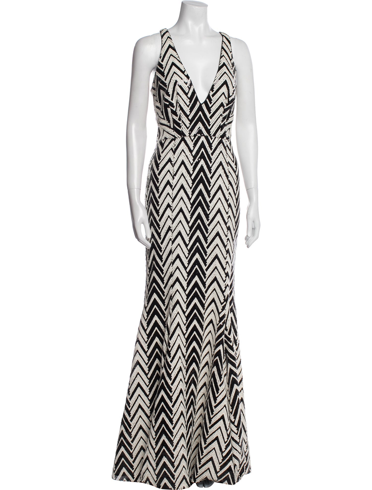 Jay Godfrey Printed Long Dress