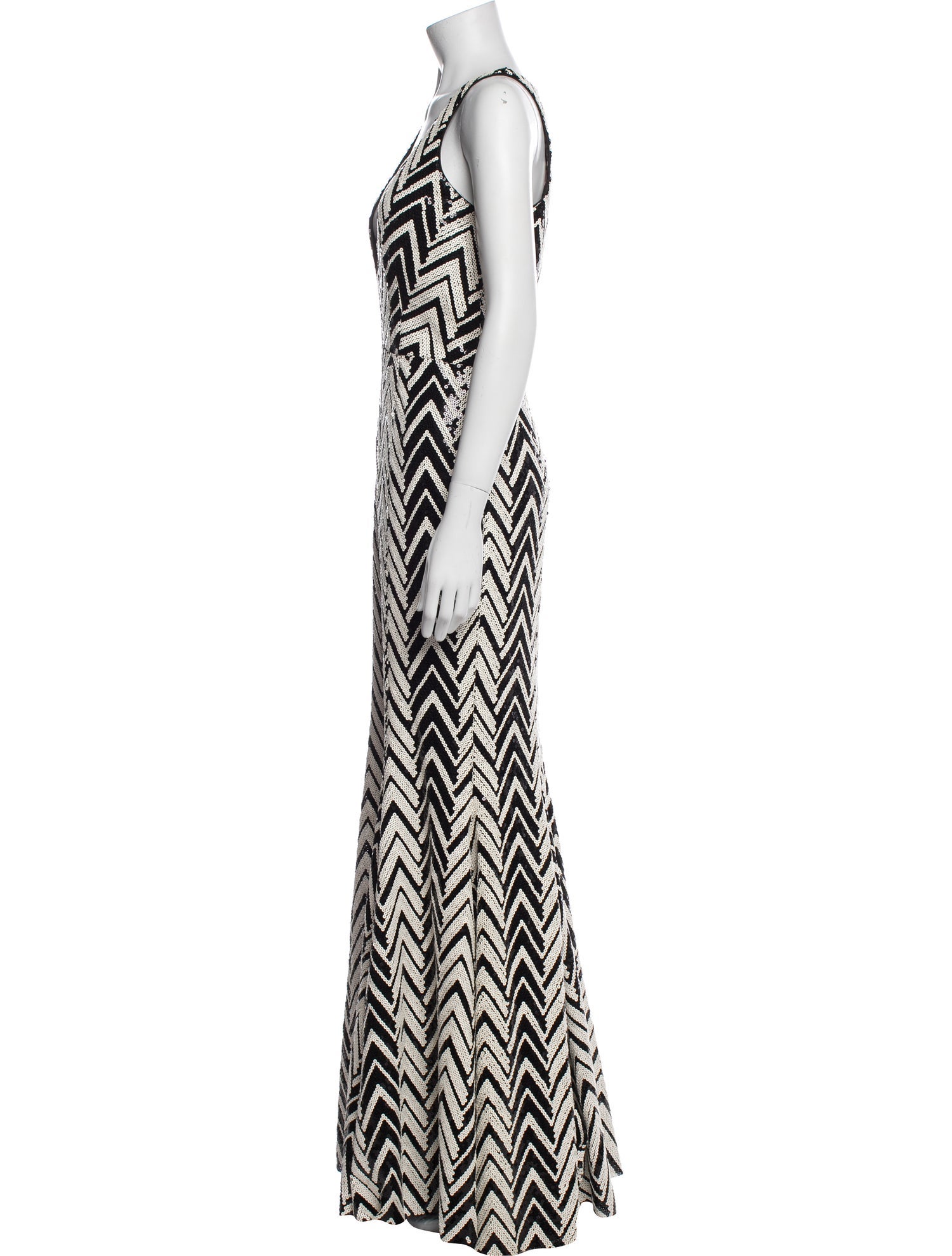 Jay Godfrey Printed Long Dress