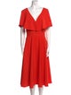 Jay Godfrey V-Neck Midi Length Dress