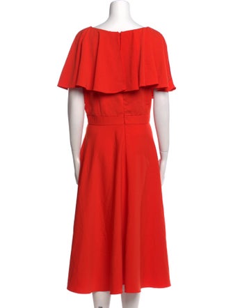 Jay Godfrey V-Neck Midi Length Dress
