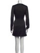 Jay Godfrey V-Neck Mini Dress