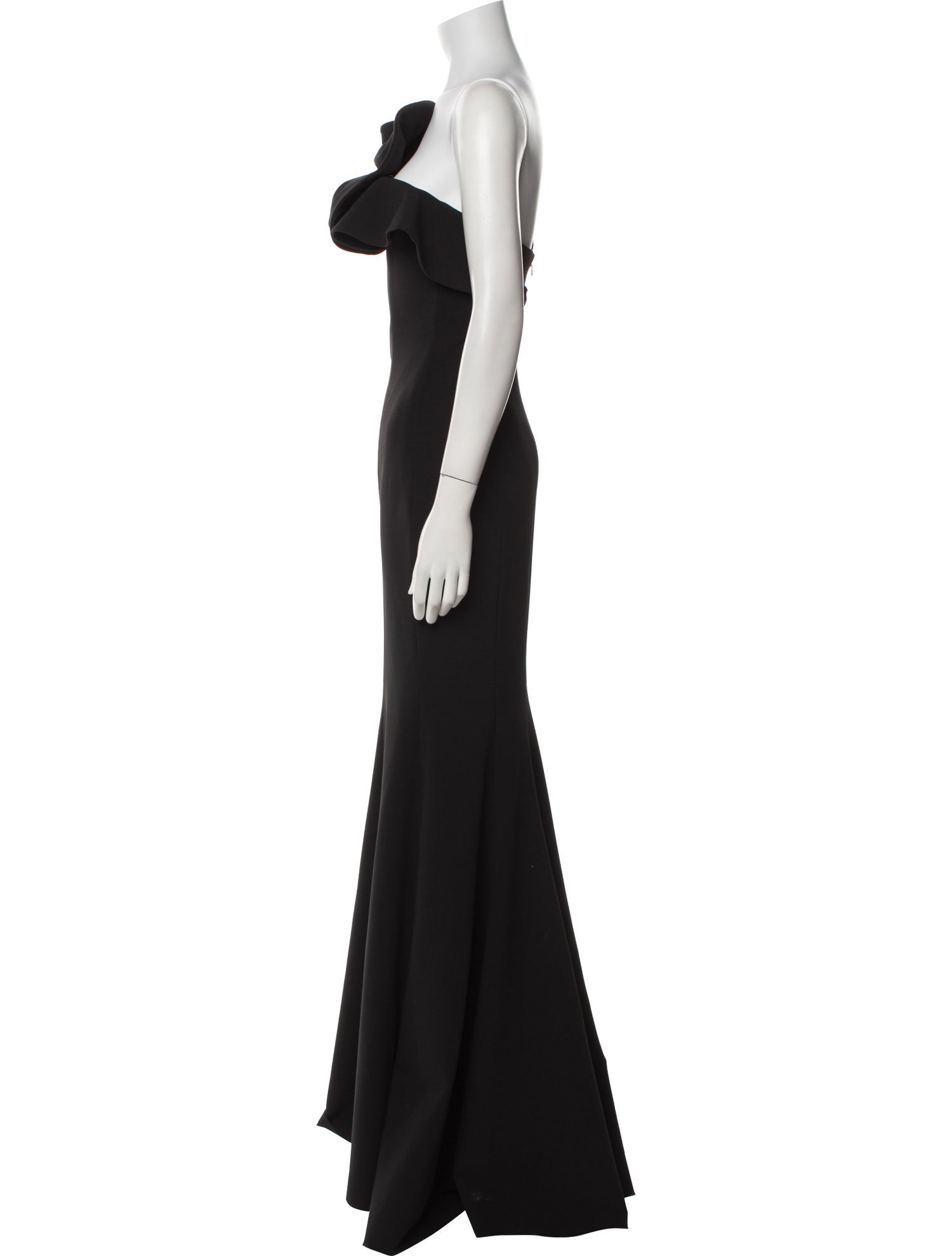 Jay Godfrey One-Shoulder Long Dress