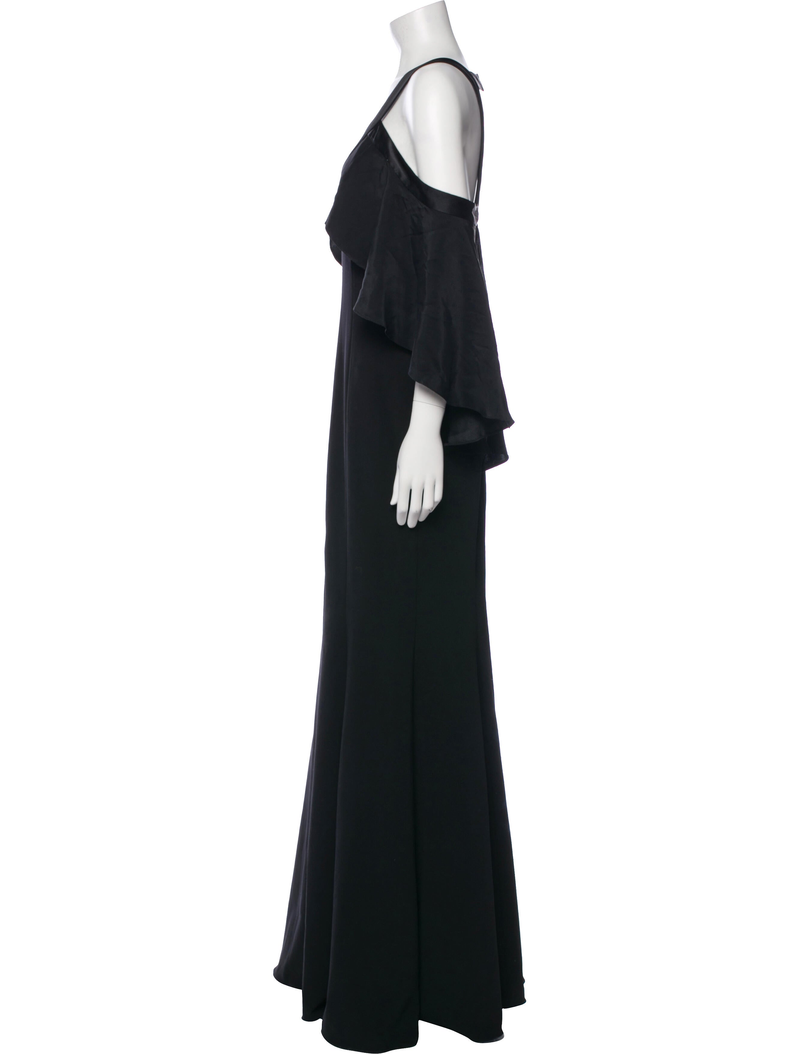 Jay Godfrey V-Neck Long Dress