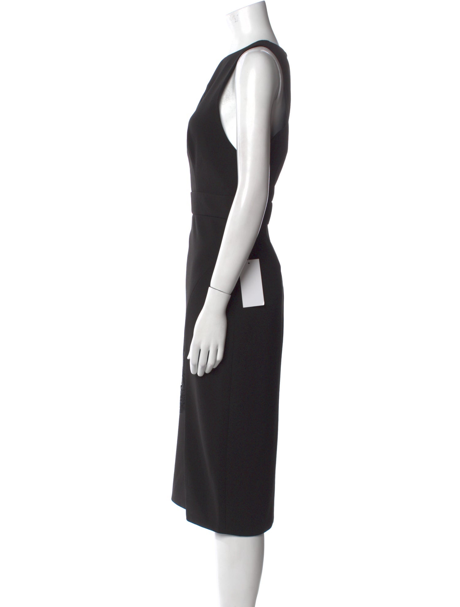 Jay Godfrey Crew Neck Midi Length Dress