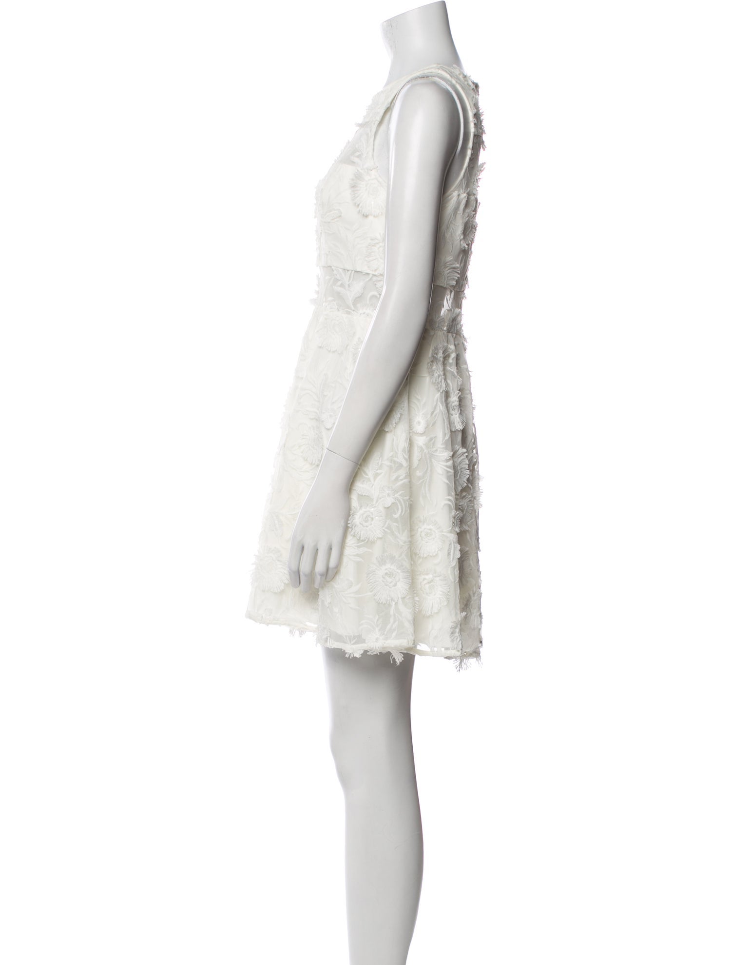 Jay Godfrey Lace Pattern Mini Dress