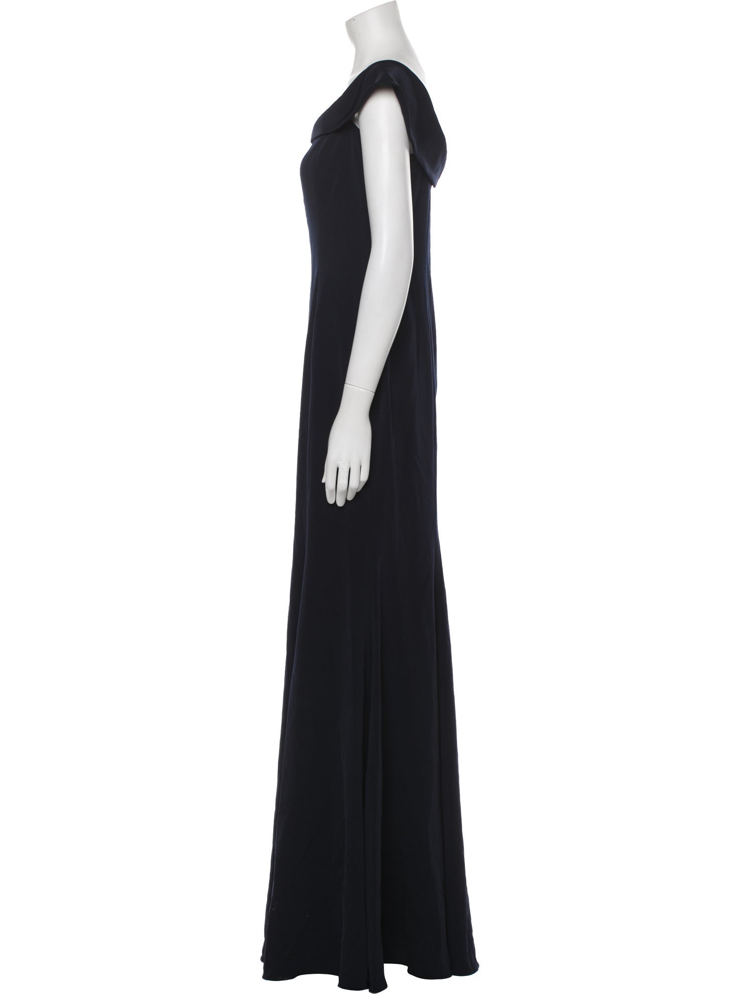 Jay Godfrey One-Shoulder Long Dress